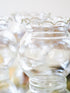 Wavy Clear Glass Jars